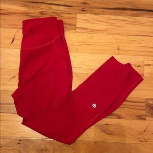 Red Leggings Lululemon